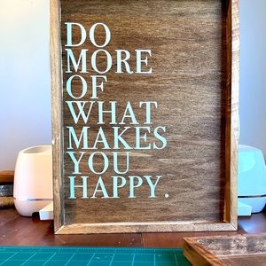 Handmade wooden signs